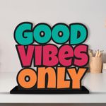 Webelkart Wooden Motivational Quotes Table Decoration for Office Desk | Home Decor Item | Living Room | Modern Art Wood Showpiece Gift Items (Designs-4)