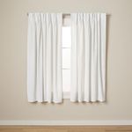 Exclusive Home Curtains Curtain Panel, Polyester, Winter White, 27x63