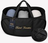 Travel Fanatics Collapsible Laundry Basket with Upgraded 420D Nylon - Foldable Laundry Basket Organizer with 3 Interchangeable Sections