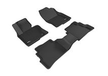 3D MAXpider All-Weather Floor Mats for Mazda CX-5 CX5 2017-2022 Custom Fit Car Mats Floor Liners, Kagu Series (1st & 2nd Row, Black)