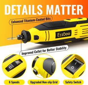EzzDoo Electric Chainsaw Sharpener Kit – Portable Sharpening Tool
