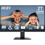 MSI PRO MP273U 27 Inch UHD Office Monitor - 3840 x 2160 IPS Panel, PIP/PBP, Wide Color Gamut, Eye-Friendly Screen, Built-in Speakers, Tilt-Adjustable - HDMI 2.0b, DP (1.4a)