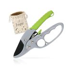 JINPRI The Ultimate Garden Upgrade: Professional Ratcheting Pruning Shears for Every Cutting Challenge (Green)