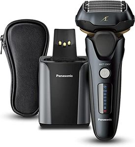 Panasonic Rechargeable Wet/Dry 5-Blade Shaver with Pop-Up Trimmer & Auto-Cleaning System (ES-LV97-K841)