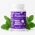Burst Dental Probiotics for Healthy Oral Cavity, Bad Breath, Immune System & Sinus Support, Promotes Upper Respiratory Health & Beneficial Bacteria, Blis K12 & M18-45 Count [Packaging May Vary]