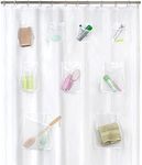 Zenna Home Mesh PEVA Shower Curtain