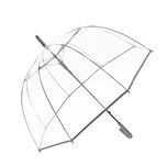 ThreeH Clear Bubble Umbrella Durable Windproof Dome Romantic Rain Umbrella Auto Open Transparent POE Canopy for Weddings,Grey