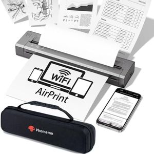 Phomemo G100 Pro AirPrint Portable Printers Wireless for Travel with Case