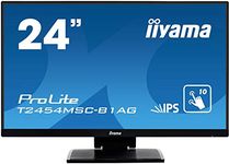 iiyama T2454MSC-B1AG 24' Black, IPS, Anti Glare, 1920x1080 Full HD, 250 cd/m² Brightness, PCAP Incell 10pt Touch, HDMI, VGA, USB Hub, 2 x 2W Speakers, Height Adjustable