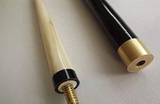 IQGAMESROOM full size 2 Piece Pool / Snooker Cue ,11mm screw on tip with soft Carrying Case