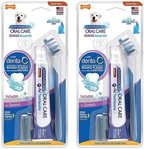 (2 Pack) Nylabone Advanced Oral Care Senior Small Dog Dental Kit