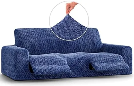 PAULATO BY GA.I.CO. Recliner Sofa Cover - Soft Velvet Stretch Furniture Protector - Blue (87x42x40 inches)