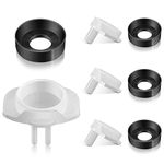 Dreyoo 4 Pcs 101237 Cup Seal & Diverter Gate Compatible with Moen 3800 Tub Spout, Tub Spout Replacement Parts for Shower Bathtub Faucet Diverter Spout