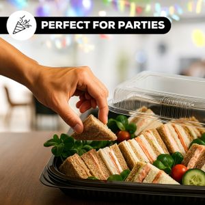 6-Pack Sandwich Platter Trays – Reusable Serving Platters