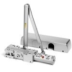 Dynasty Hardware Door Closer Heavy Duty Commercial Grade Hydraulic Adjustable Spring Door Closer Series 4401 Meets ADA Sprayed Aluminum Finish