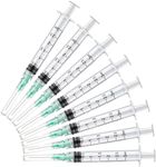 50 Pack 3ml 21Gauge 1Inch - Luer Lock 1ml 2.5ml 3ml 5ml 10ml 20ml with 25Ga, 23Ga, 22Ga, 21Ga, 18Ga Lab Consumables(Individually Sealed Wrapped)