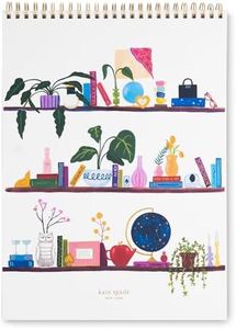 kate spade new york Large College Ruled Notebook, Top Spiral Notebook with 160 Pages, 11.75" x 8.5" Writing Pad, Charmed Library