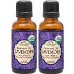 US Organic 100% Pure Lavender Essential Oil (Bulgarian) - USDA Certified Organic - Sourced from Bulgaria Directly (30 ml, Value 2 Pack)