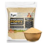 FYN Poppy Seeds (50 grams) | Indian Posto Dana | Khus Khus | Khas Khas | 100% Pure - Best Grade - No Mixing