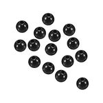 PATIKIL 3mm Fishing Beads, 200 Pieces Plastic Fishing Bait Eggs Rig Bead Tackle Tool Round, Black