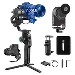 MOZA AirCross 2 Professional Kit Handheld Stabilizer with iFocusM Motor Sleek Design Lightweight Gimbal for Camera up 7Lb Auto-Tuning Advanced Shooting Modes 12H Battery Intuitive Control Panel (Multicolor)