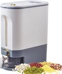 BLURISM Rice Dispenser 25 Lbs(11.3kg), Rice Storage Container Sealed Moisture Proof with Measuring Cup for Kitchen Pantry Household, BPA-Free, Kitchen Rice bucket Dog food Storage Containers
