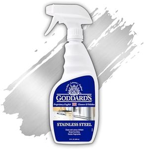 Goddard's Stainless Steel Cleaner Spray – Non-Abrasive Stainless Steel Kitchen Sink, Appliances & Dishwasher Cleaner to Remove Stains & Grease – Stainless Steel Household Cleaning Supplies (23 oz)