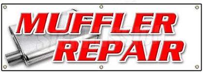 72" Muffler Repair Banner Sign Brak