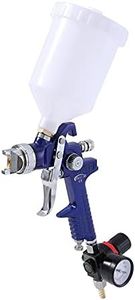 ORAZIO HVLP Pistolet à Peinture Alimentation par Gravité 2,0mm Buse en Cuivre 600ml Pulvérisateur de Peinture avec Régulateur de Pression d'air pour Auto Meubles Clôture