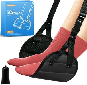 Airplane Foot Hammock, Portable Leg Rest with Removable Cushion for Women and Men, Ergonomic Support for Travel, Car & Home