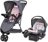 Baby Trend Venture 3-Wheel Stroller Travel System, Dash Pink