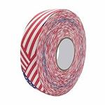 Yuecoom 2.5cmx25m Lacrosse Tape, Hockey Protective Tape Lacrosse Tape Hockey Grip Tape for Stick Sport Safety Badminton Pole Pads Hockey Stick Tapes Equipment (Stars and Stripes)