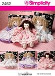 Simplicity Faith Van Zanten Pattern 2462 Doll and Doll Outfits for 21" Dolls