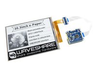 Waveshare 10.3inch Flexible E-Ink Display HAT for Raspberry Pi IT8951 Controller USB/SPI/I80 Interface 1872×1404 E-Paper Panels Supports Partial Refresh No Backlight
