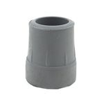 Qty: 4X 25mm 1" Heavy Duty Rubber Ferrules for Zimmer Frames - Grey - by Lifeswonderful®