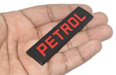 Incognito Petrol Reusable Sticker For Car Fuel Tank, Metal (Black)