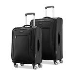 Samsonite Ascella X Softside Expandable Luggage, Black, 2-Piece Set (21/25), Ascella X Softside Expandable Luggage