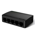 Tenda Gigabit Ethernet Switch 5 Port Network Switch Ethernet Splitter Hub (Desktop or Wall Mount, Fanless, Plug and Play, Energy-Saving, Black) (SG105 V4.0)