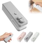 2 in 1 Mini Bag Sealer, Rechargeable Portable Snack Sealer, Sealer and Cutter in One, 2024 Upgraded Handheld Vacuum Sealer, Snack Plastic Bag Sealing Tool (Grey-1 PCS)