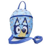 Bluey Backpack with Reins Toddler Backpack with Reins and Harness 1-4 Years (Blue)
