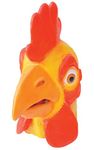 Bristol Novelty BM279 Chicken Overhead Mask, Yellow, Red, One Size