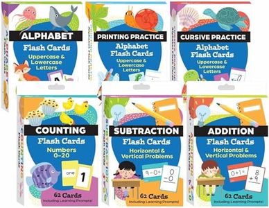 Literacy and Math Flash Cards 6-Deck Set (Flash Card Series)