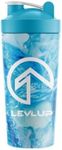 Levlup Hero Shaker Bottle, Blue Crush, 600 ml Capacity