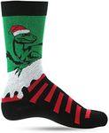 LUTHER PIKE SEATTLE Christmas Fun Socks For Men: Mens Dress Socks Colorful for Festival Costume