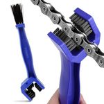 Yobbo Multi Purpose Universal Bike & Cycle Gear Chain Cleaning Brush with Soft & Long Bristles Ideal for Quick Motorcycle Bicycle Crankset Cleaner Washer Tool Pack of 1 (Blue)