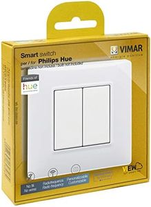 VIMAR 0K03906.04 Plana Philips Friends of Hue Wireless Radio Switch Kit No Batteries Required, White