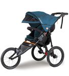 Out ‘n’ About Nipper Sport Stroller | Jogging Pushchair | 16” Air Wheels, Suspension For Bumpy Terrain | Sun Canopy, Up to 22 kg | Large Shopping Basket | Free Rain Cover | Lightweight | Highland Blue