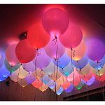 40pcs LED Light Up Balloons by ALUNME RGB Flashing Balloon Lights Long Standby Time for Dark Party Supplies,Birthday and Festival Decorates