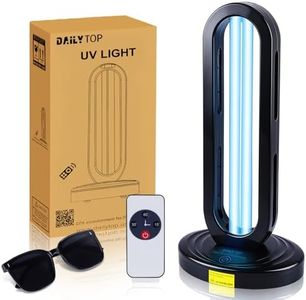 Dailytop UV Light Sanitizer,Home Disinfection Device,UVC Lamp Sanitizer for Room,Ultraviolet Light Sanitizer with Timing and Remote Control,Disinfection for Haloclean UV