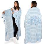 Wearable Blanket Cape with Sleeves, Cozy Wearable Blankets for Women and Men - Mothers Day Gifts for Wife, Gifts for Her, Gifts for Girlfriend, Birthday Gifts for Women Who Have Everything Echo Blue